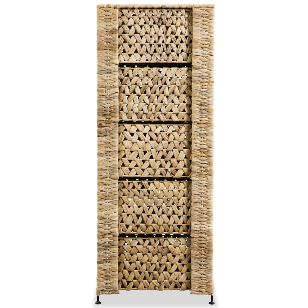 Storage Unit with 6 Baskets 47x37x100 cm Water Hyacinth