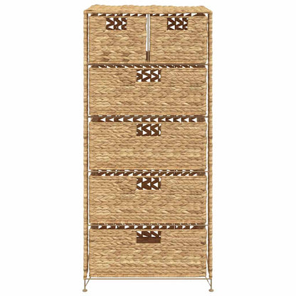 Storage Unit with 6 Baskets 47x37x100 cm Water Hyacinth