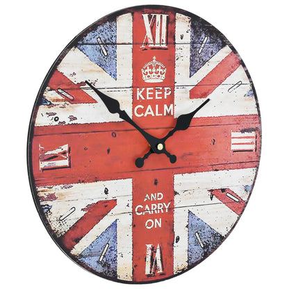 Vintage Wall Clock UK 30 cm