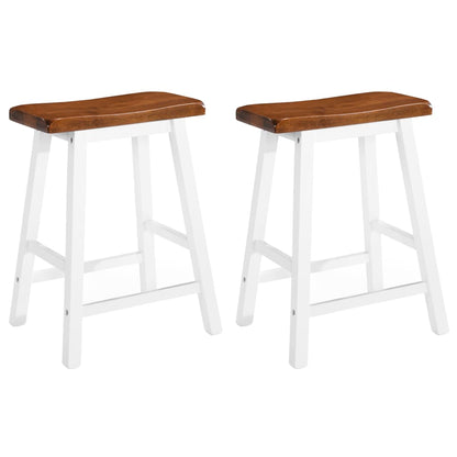 Bar Table and Stool Set 3 Pieces Solid Wood