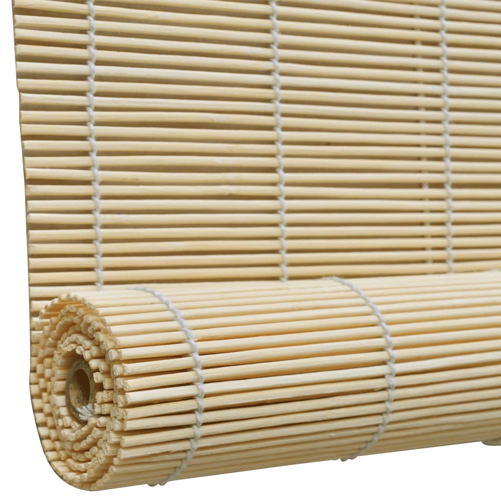 Roller Blind Bamboo 100x220 cm Natural