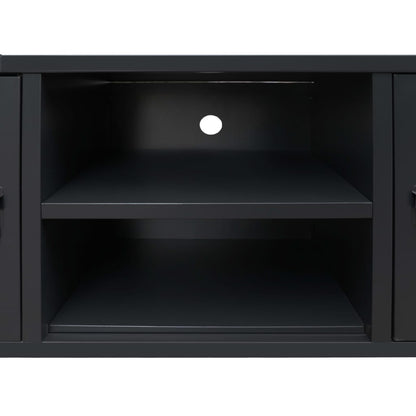 TV Cabinet Metal Industrial Style 120x35x48 cm Black