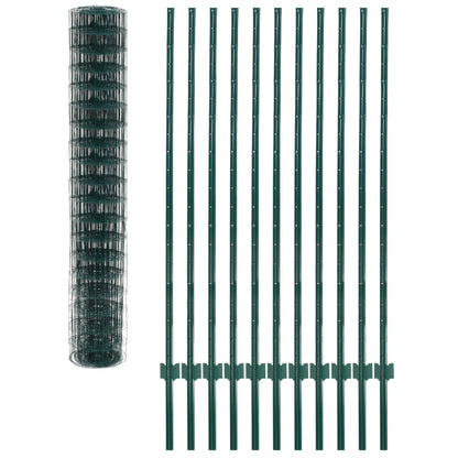 Euro Fence Steel 20x1.5 m Green