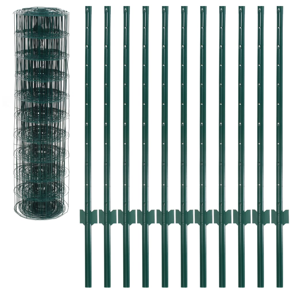 Euro Fence Steel 20x1 m Green