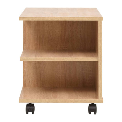 Rolling Shelf 50x35x42 cm Oak