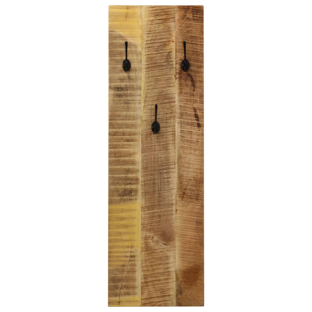 Wall-mounted Coat Racks 2 pcs Solid Mango Wood 36x110x3 cm