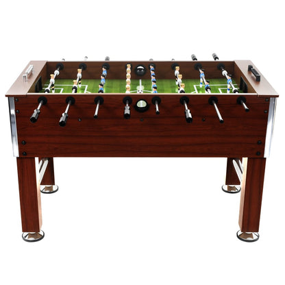 Football Table Steel 60 kg 140x74.5x87.5 cm Brown