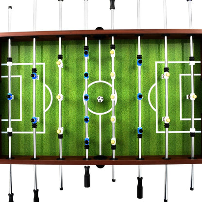 Football Table Steel 60 kg 140x74.5x87.5 cm Brown