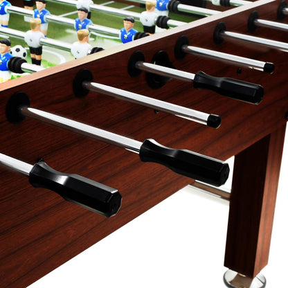 Football Table Steel 60 kg 140x74.5x87.5 cm Brown