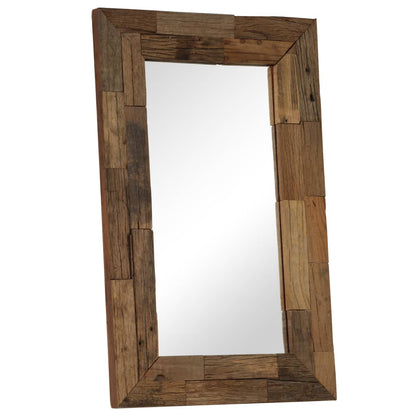 Mirror Solid Reclaimed Wood 50x80 cm