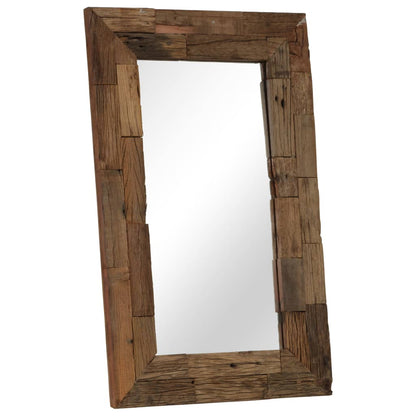 Mirror Solid Reclaimed Wood 50x80 cm