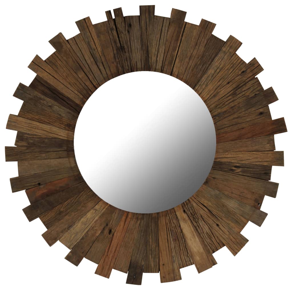 Wall Mirror Solid Reclaimed Wood 70 cm