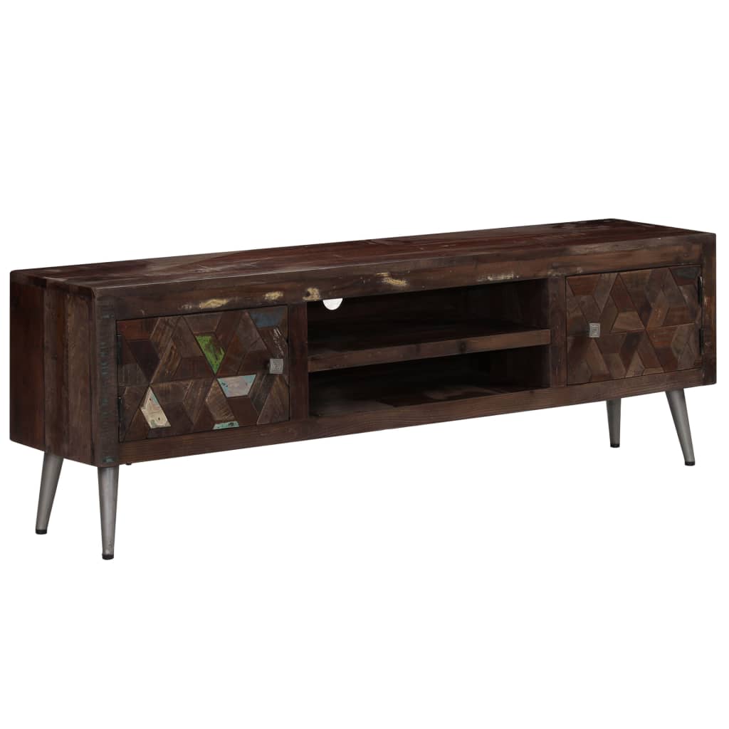 TV Cabinet Solid Reclaimed Wood 140x30x45 cm