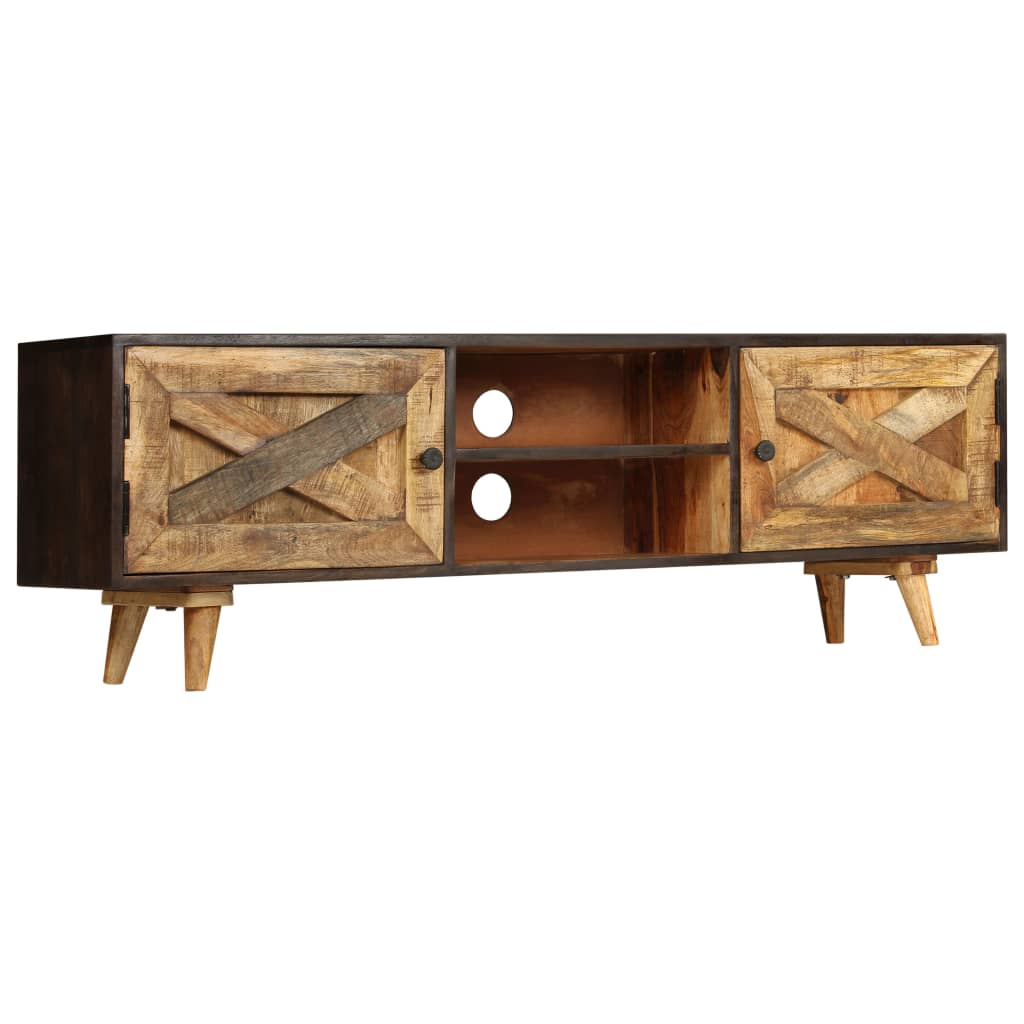 TV Cabinet Solid Mango Wood 140x30x45 cm