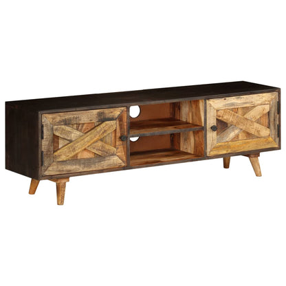 TV Cabinet Solid Mango Wood 140x30x45 cm