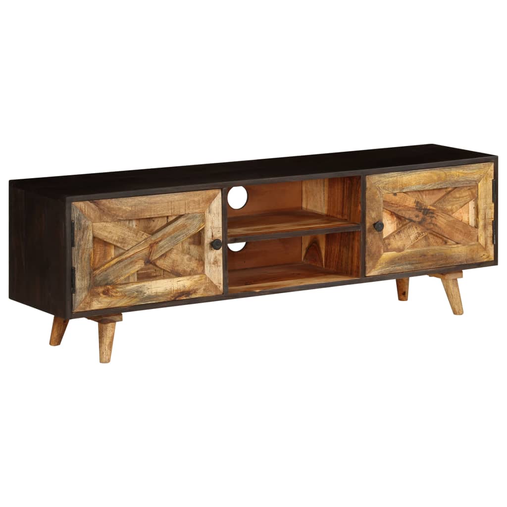 TV Cabinet Solid Mango Wood 140x30x45 cm