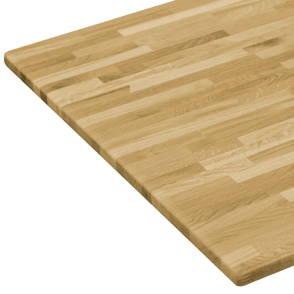 Table Top Solid Oak Wood Rectangular 23 mm 140x60 cm