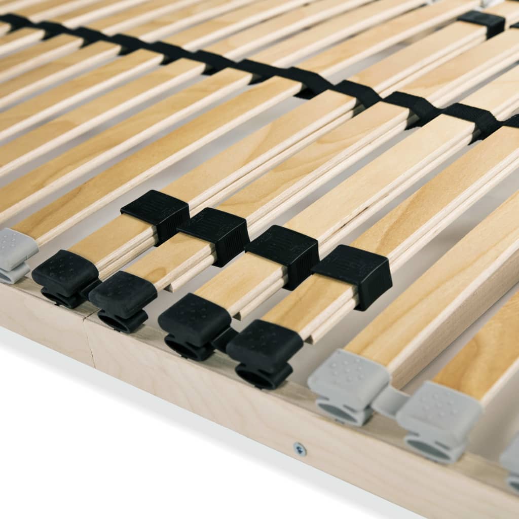 Slatted Bed Base with 28 Slats 7 Zones 90x200 cm