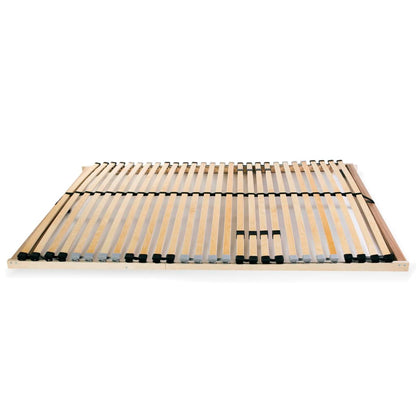 Slatted Bed Base with 28 Slats 7 Zones 100x200 cm