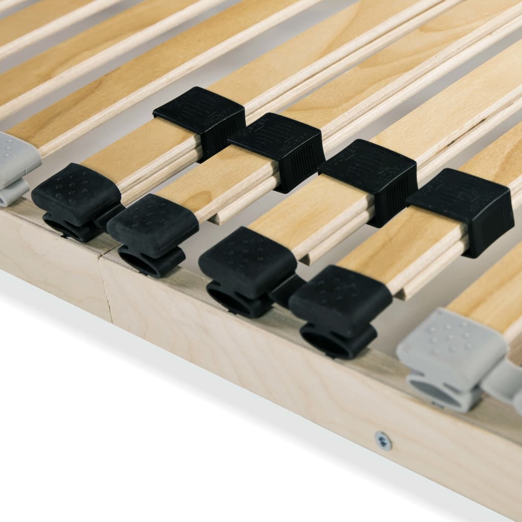 Slatted Bed Base with 28 Slats 7 Zones 100x200 cm