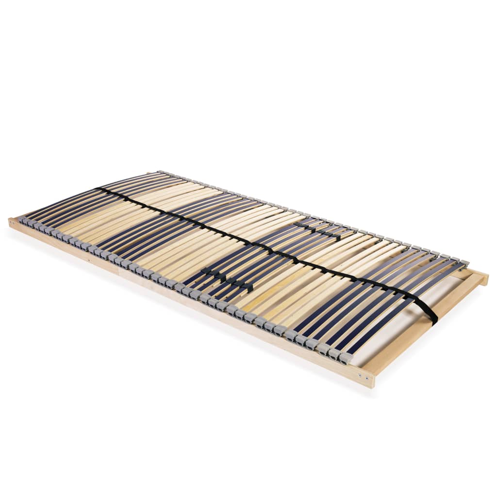 Slatted Bed Base without Mattress with 42 Slats 7 Zones 100x200 cm