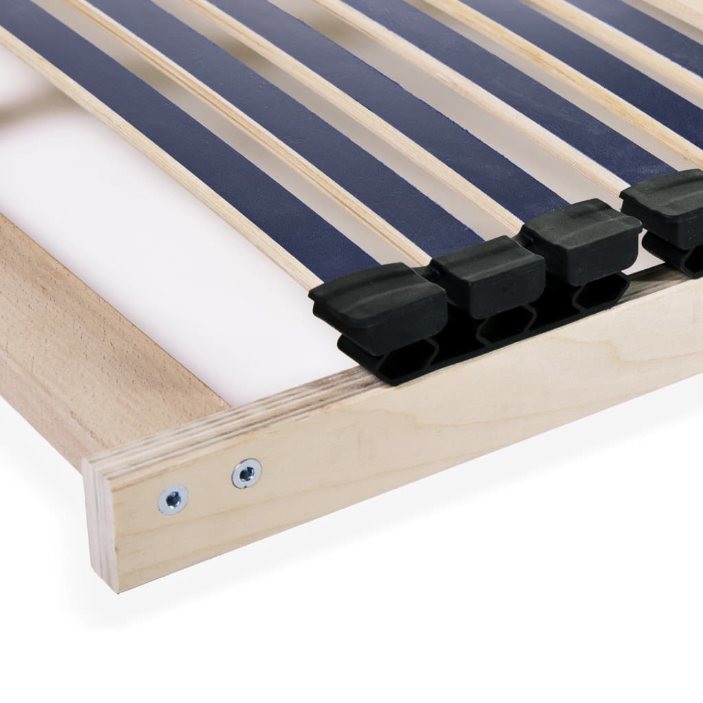 Slatted Bed Base without Mattress with 42 Slats 7 Zones 100x200 cm