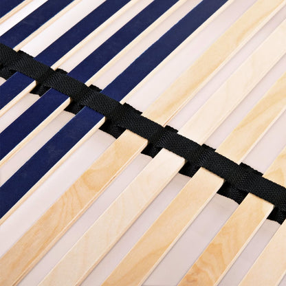 Slatted Bed Base without Mattress with 42 Slats 7 Zones 100x200 cm