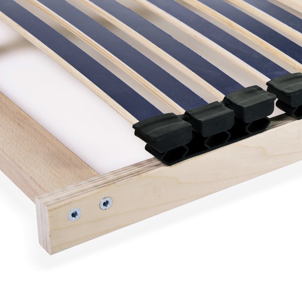 Slatted Bed Base without Mattress with 42 Slats 7 Zones 120x200 cm