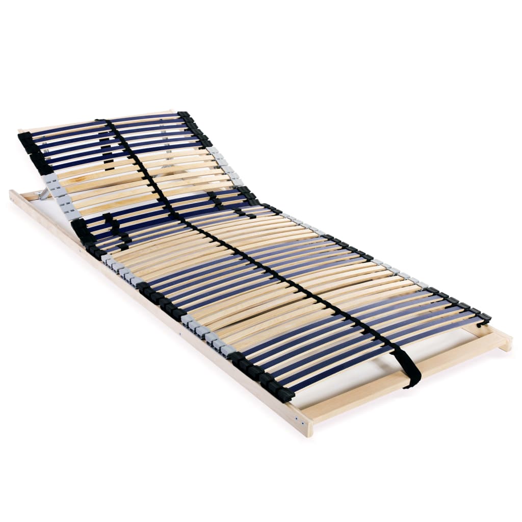 Slatted Bed Base with 42 Slats 7 Zones 80x200 cm