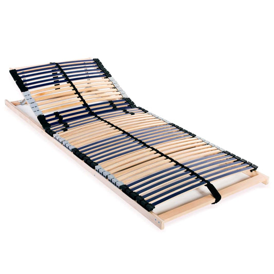 Slatted Bed Base with 42 Slats 7 Zones 80x200 cm