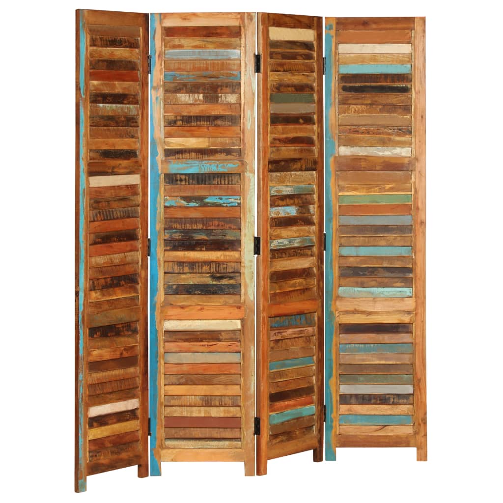 Room Divider Solid Reclaimed Wood 170 cm