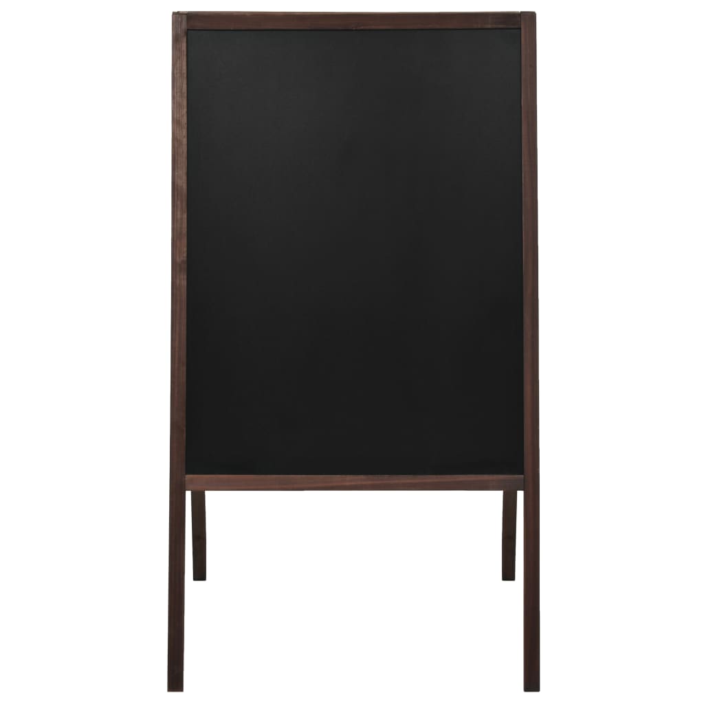 Double-sided Blackboard Cedar Wood Free Standing 60x80 cm