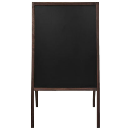 Double-sided Blackboard Cedar Wood Free Standing 60x80 cm