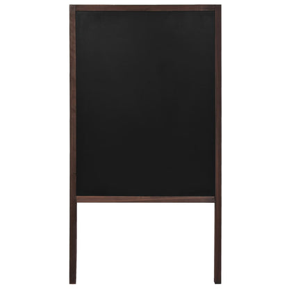 Double-sided Blackboard Cedar Wood Free Standing 60x80 cm