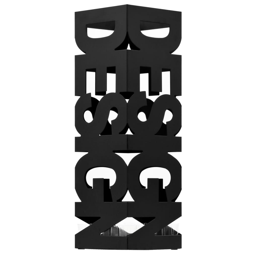 Umbrella Stand Design Steel Black