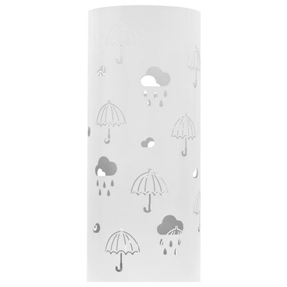 Umbrella Stand Umbrellas Steel White