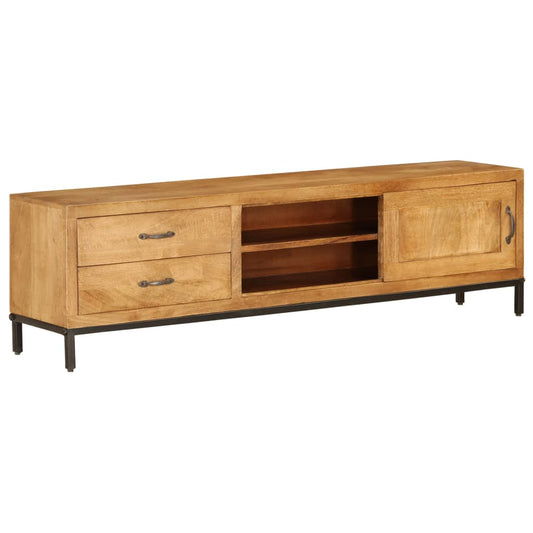 TV Cabinet Solid Mango Wood 140x30x40 cm