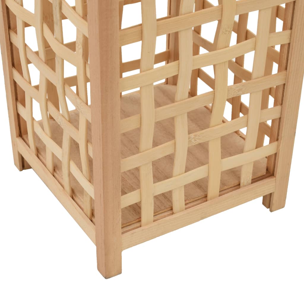 Hanging Candle Lantern Holder Bamboo Natural