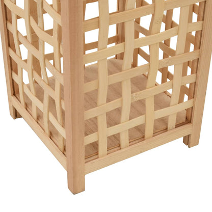 Hanging Candle Lantern Holder Bamboo Natural