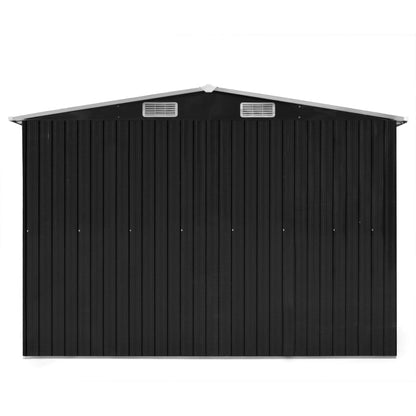 Garden Shed 257x298x178 cm Metal Anthracite