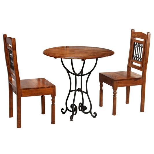 Bistro Set 3 Pieces Solid Acacia Wood