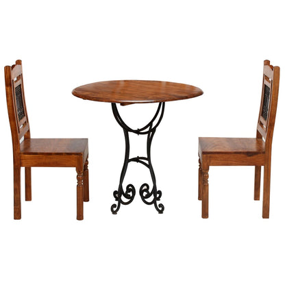 Bistro Set 3 Pieces Solid Acacia Wood