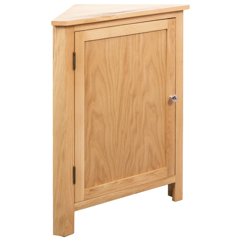 Corner Cabinet 59x45x80 cm Solid Oak Wood