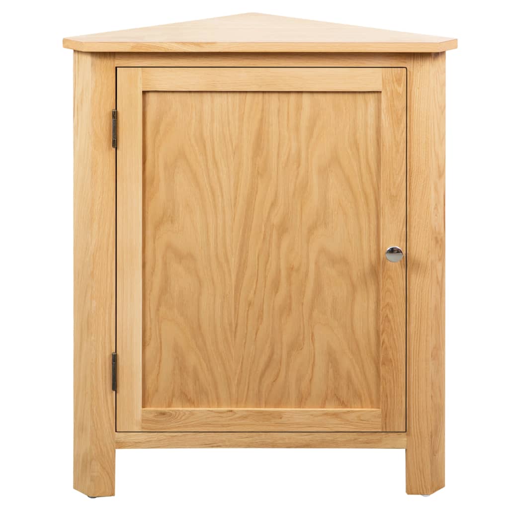 Corner Cabinet 59x45x80 cm Solid Oak Wood