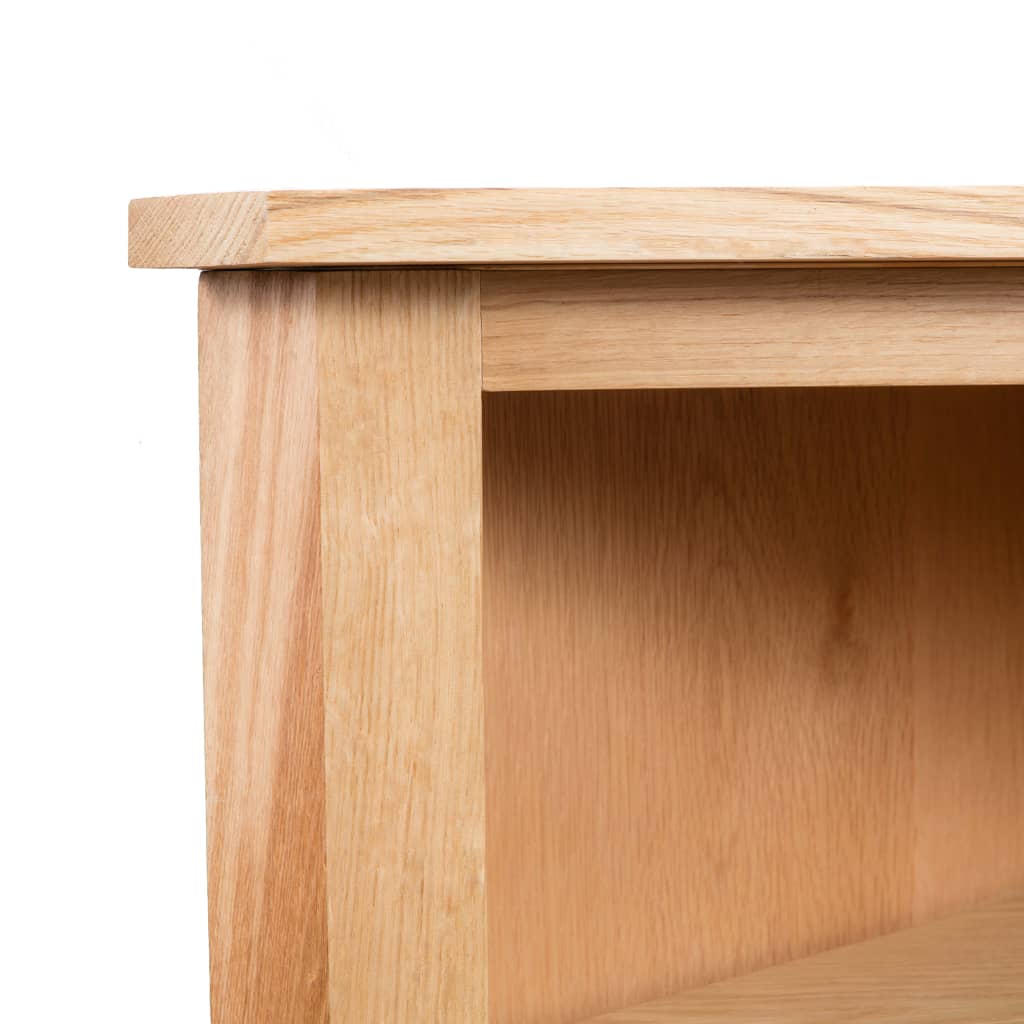 Corner Shelf 59x36x100 cm Solid Oak Wood