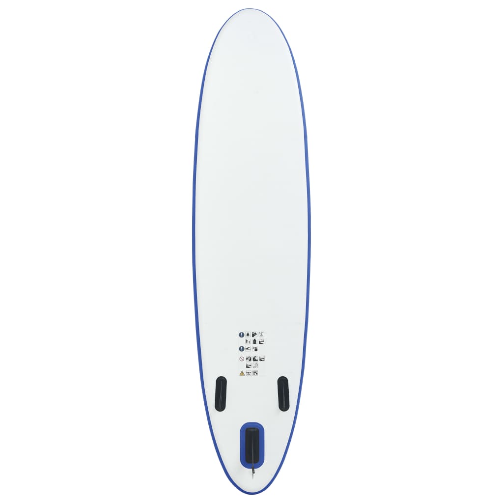 Inflatable Stand Up Paddleboard Set Blue and White