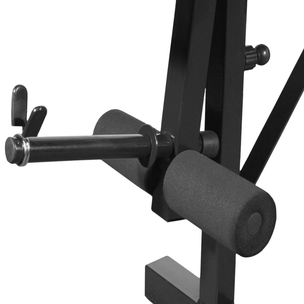 Weight Bench with Weight Rack, Barbell and Dumbbell Set 60.5kg