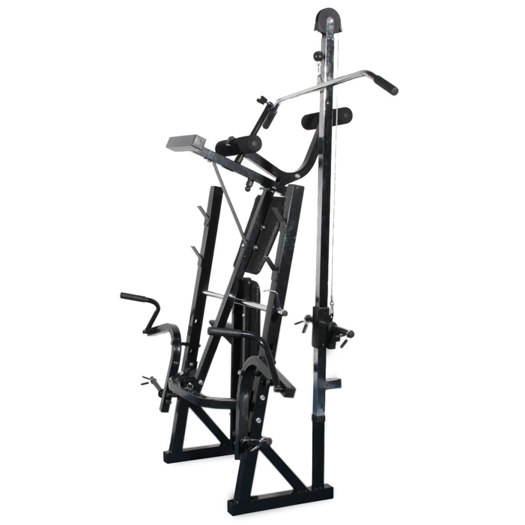 Workout Bench with Weight Rack, Barbell and Dumbbell Set 30.5kg