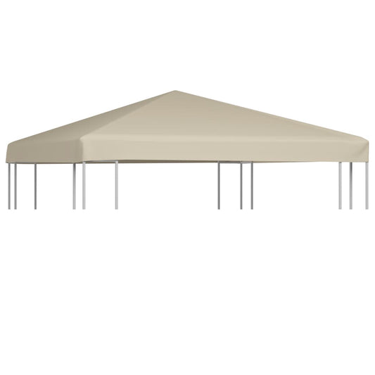 Gazebo Top Cover 310 g/m² 3x3 m Beige