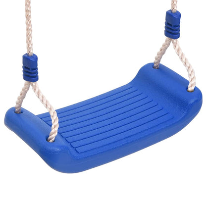 Swing Seats with Ropes 2 pcs Blue 37x15 cm Polyethene